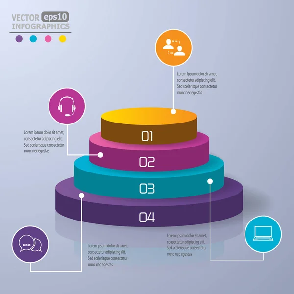 Moderne papier infographics Rechtenvrije Stockvectors