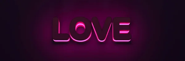 Rendering Hearts Pink Background — Stock Photo, Image