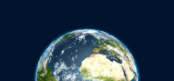 Earth Planet Blue Background High Resolution — Stock Photo, Image