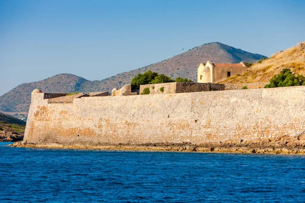 De vesting eiland Spinalonga, Crete — Stockfoto