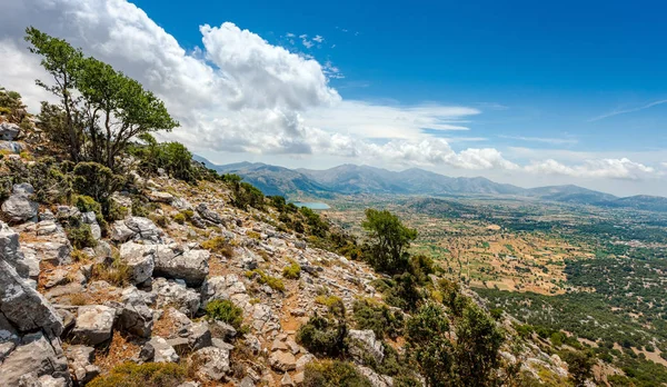 Meseta de Lassithi en la isla de Creta en Grecia — Foto de Stock