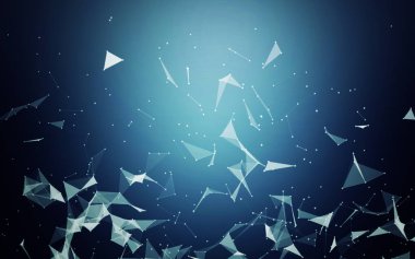  üçgen oluşturan noktalarıyla bağlanmış satırları