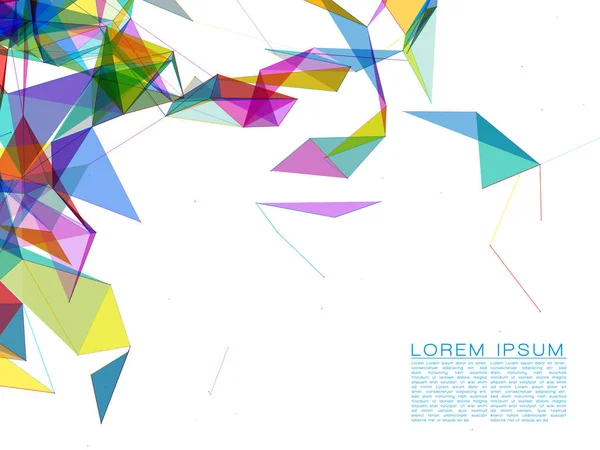 renkli saydam çokgen şekiller 