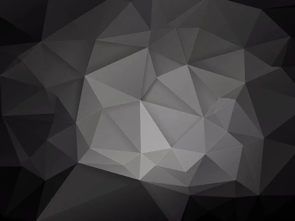 Origami geométrico gris — Vector de stock