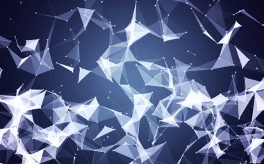 3D poligonal arka plan 