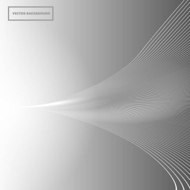 Koyu gri arka plan üzerinde dalgalı çizgiler 