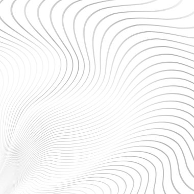 3D siyah dalgalı çizgiler üzerinde beyaz 