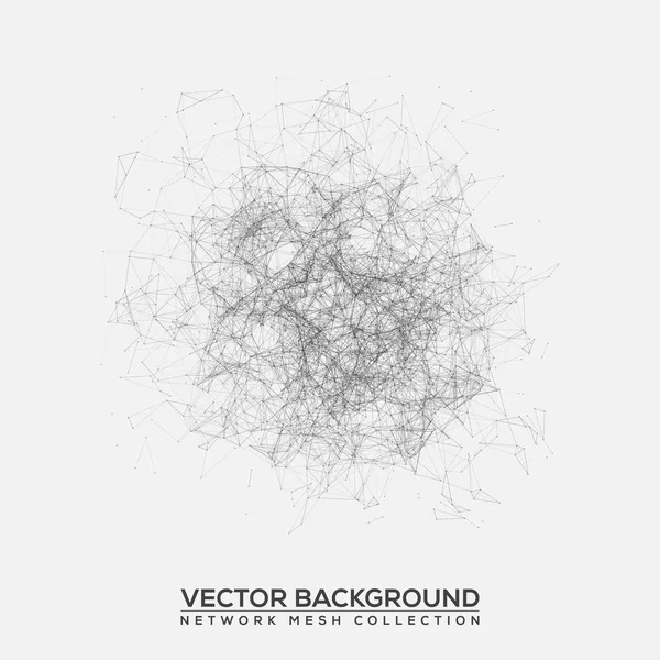 Abstract Network Mesh Background — Stock Vector