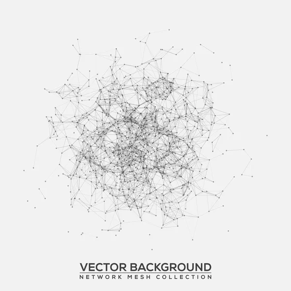 Abstraktní sítě Mesh pozadí — Stockový vektor