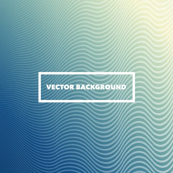 Líneas de onda Fondo azul abstracto — Vector de stock