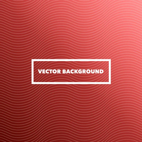 Linhas de Onda Abstract Red Background — Vetor de Stock