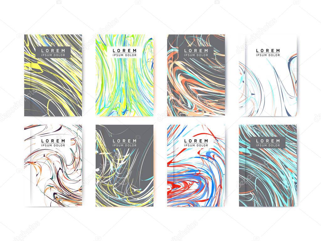 abstract colorful templates set