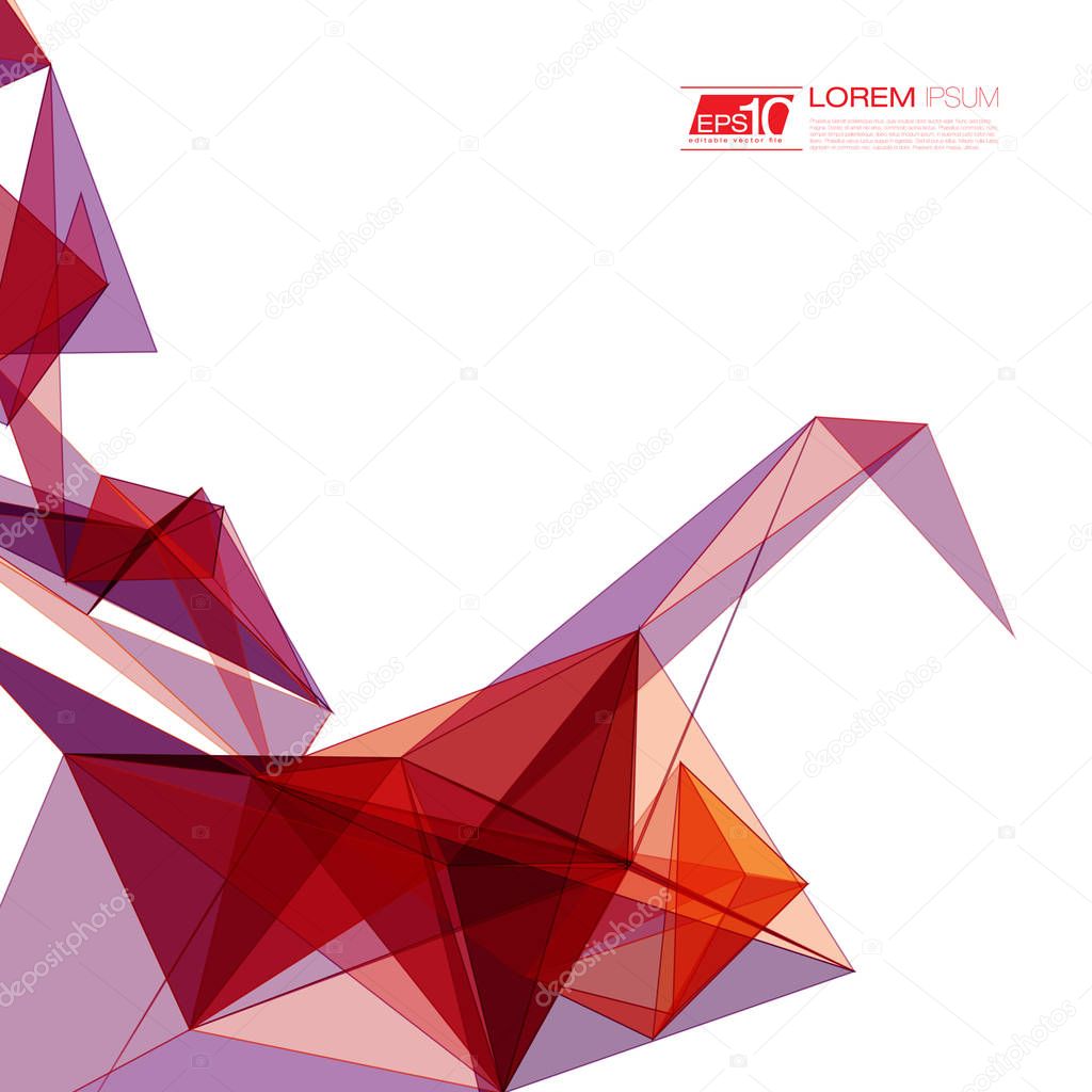 Abstract Polygonal Crane Background