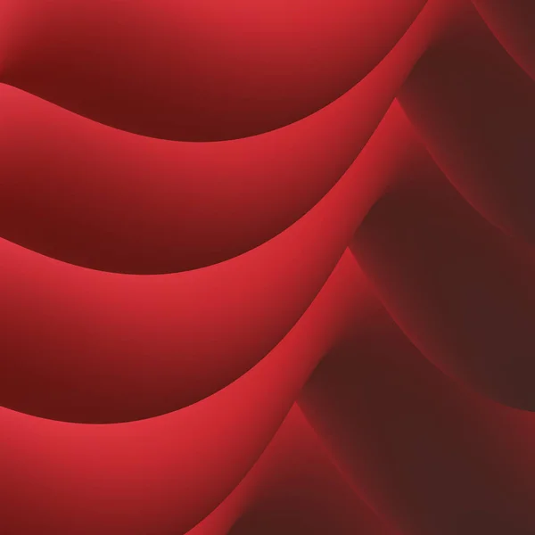 Fondo de líneas rojas abstractas 3D — Vector de stock