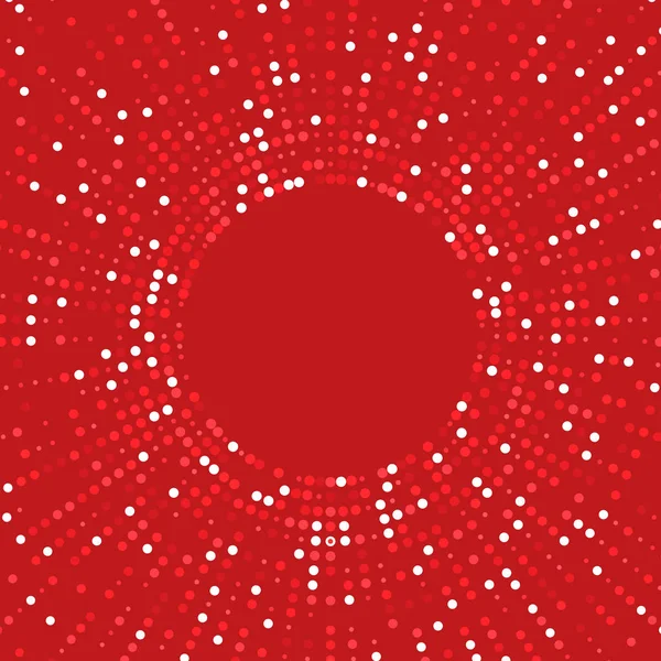 传单模板的红色半色调矢量背景。抽象点插图 — 图库矢量图片