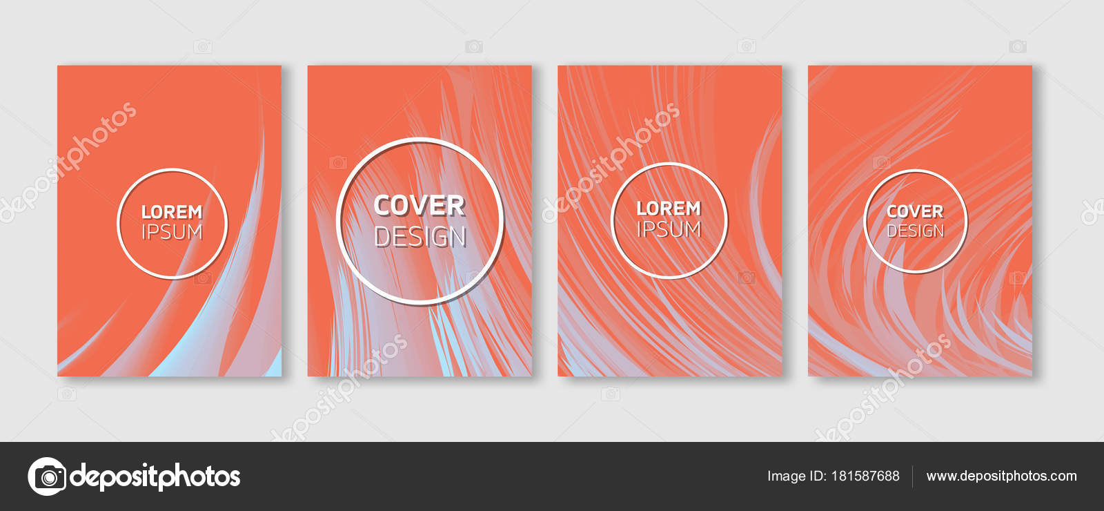 minimal vector covers design cool vibrant bright blue curved lines cool poster templates