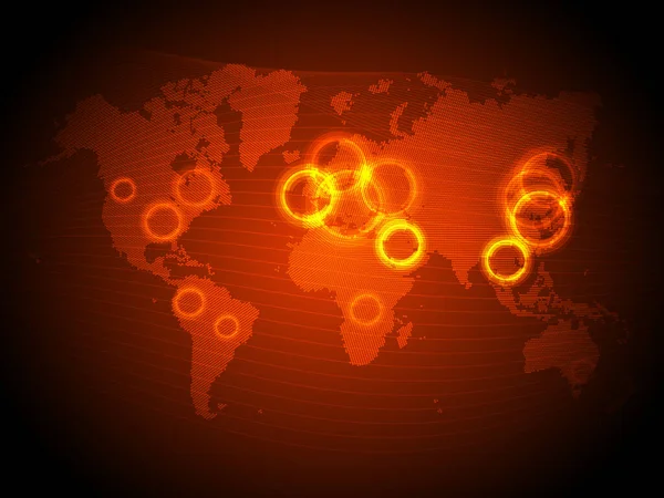 Covid Vector Achtergrond Van Covid Kaart Bevestigde Gevallen Wereldwijd Ziektesituatie — Stockfoto