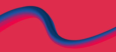 Sunum için soyut 3D Renkli Eğri Çizgi Vektör Arkaplanı