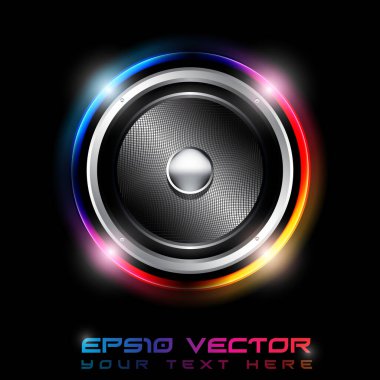 EPS10 Soyut Gelecek Sözcüsü Arkasında Parlayan Işıklar - Vektör Arkaplanı