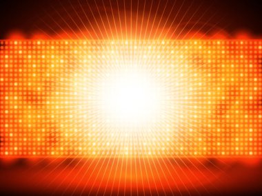 Ray Çizgileri Vektör Tasarımı ile EPS10 Renkli Çember