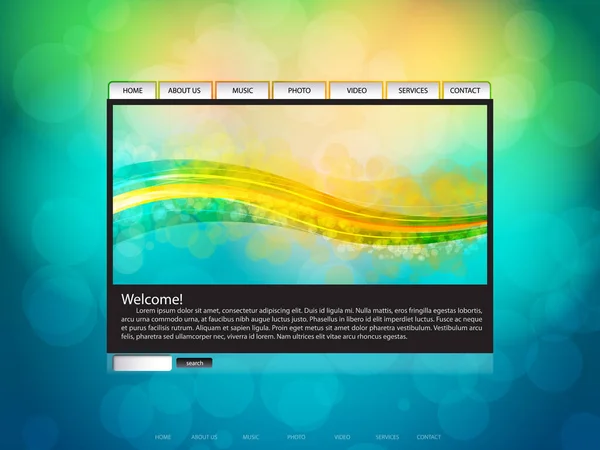 Eps10 Abstract Website Lay Out Vectorachtergrond — Stockvector
