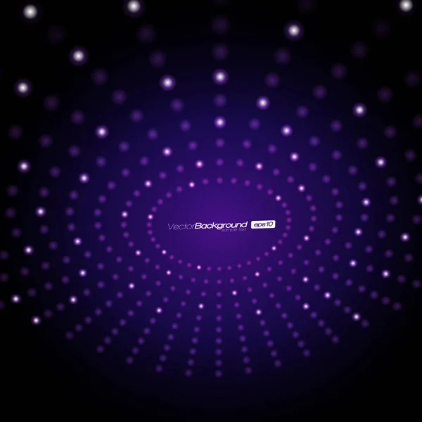 Eps10 Perspective Purple Dots Αφηρημένο Διανυσματικό Υπόβαθρο — Διανυσματικό Αρχείο