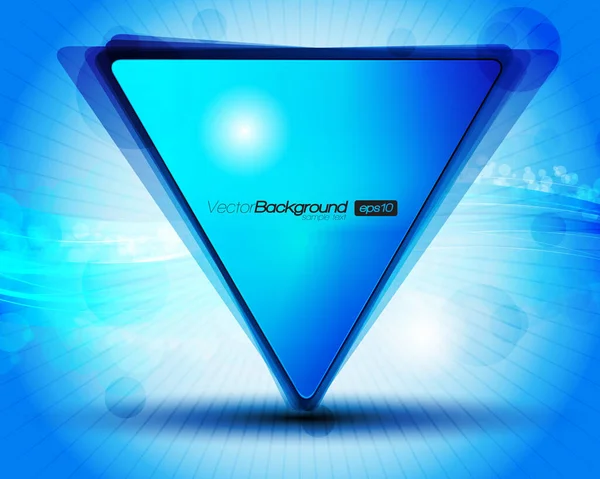 Eps10 Abstrato Blue Triangle Background Vector Illustration — Vetor de Stock
