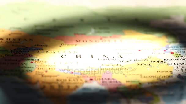 Атлас мапа світу — стокове відео