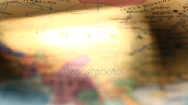 Mappa Atlante Mondiale — Video Stock