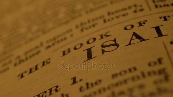 Old Holy bible Royalty Free Stock Footage