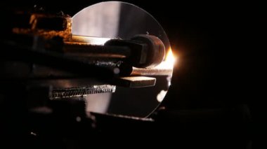 Endüstriyel makine çalışır 