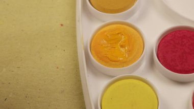 Set ile taze boya Akrilik boyalar