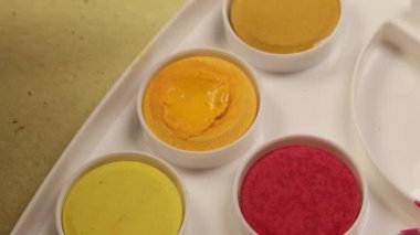 Set ile taze boya Akrilik boyalar