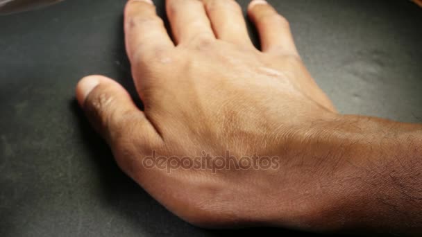 Lidská pravá ruka — Stock video