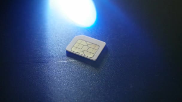 Sim Card of phone — Stock Video