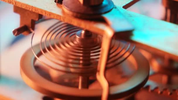 Clock Mechanism Works — Stock Video