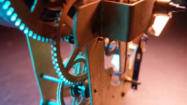 Clock Mechanism Works — Stock Video