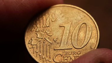 Çok eski paralar yakın çekim 