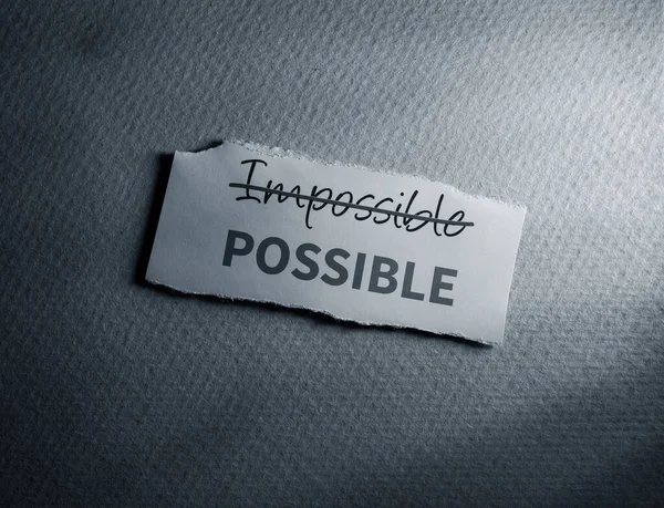 Gros Plan Sur Étiquette Possible Impliquant Des Possibilités — Photo