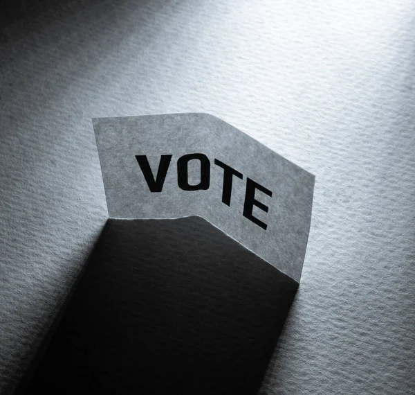 Primo Piano Tag Voto — Foto Stock