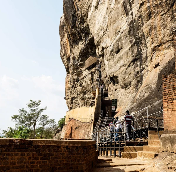 Sigiriya Rock Gammal Fästning Sri Lanka Sigiriya Ett Unescos Världsarv — Stockfoto