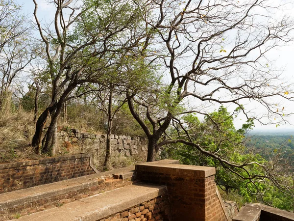 Sigiriya Rock Gammal Fästning Sri Lanka Sigiriya Ett Unescos Världsarv — Stockfoto