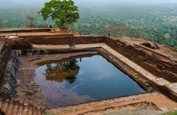 Sigiriya Rock Gammal Fästning Sri Lanka Sigiriya Ett Unescos Världsarv — Stockfoto