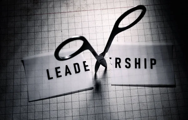 Pas Étiquette Leadership Fermer — Photo