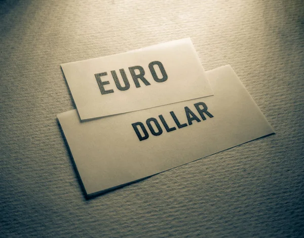 Close Foreign Currency Tag Labels — Stockfoto