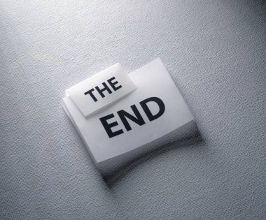 Korku yutarak Bir End etiketinin kapatılması