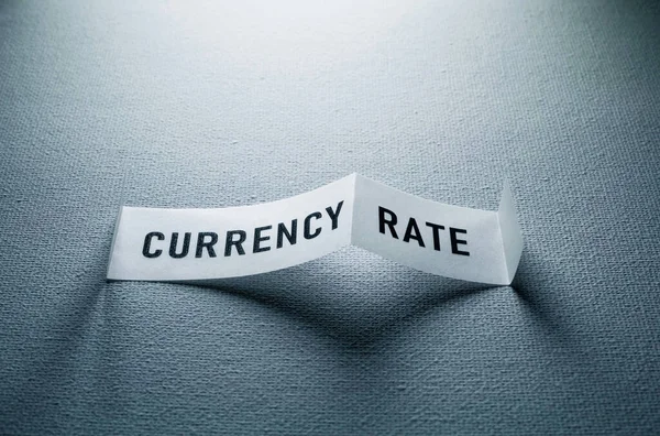 Close Foreign Currency Rate Tag — Stock Photo, Image