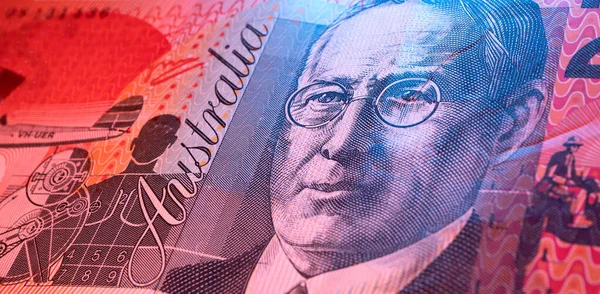 Schließung Der Australischen Dollarwährung Cash — Stockfoto