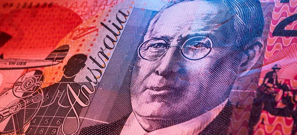 Schließung Der Australischen Dollarwährung Cash — Stockfoto