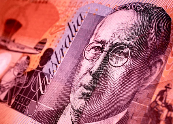 Закрытие Наличных Австралийских Долларов — стоковое фото